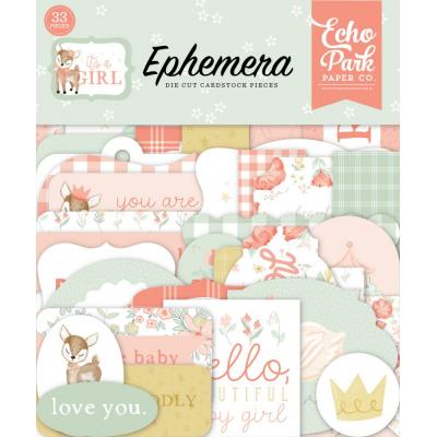 Echo Park It's A Girl Die Cuts - Ephemera